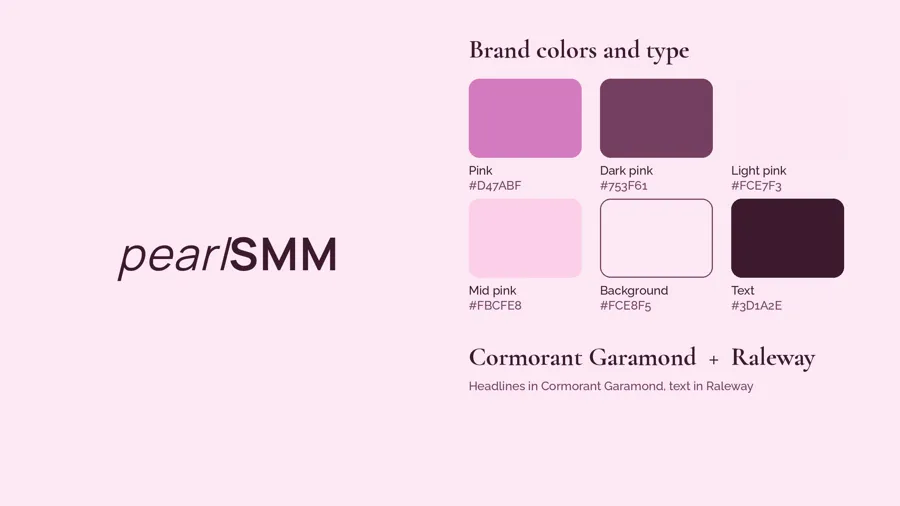 PearlSMM: Brand and style