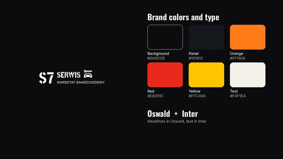S7 Serwis: Brand and style
