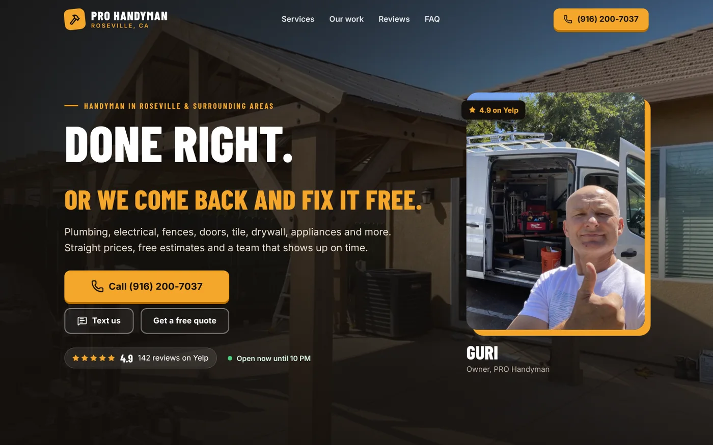 PRO Handyman website