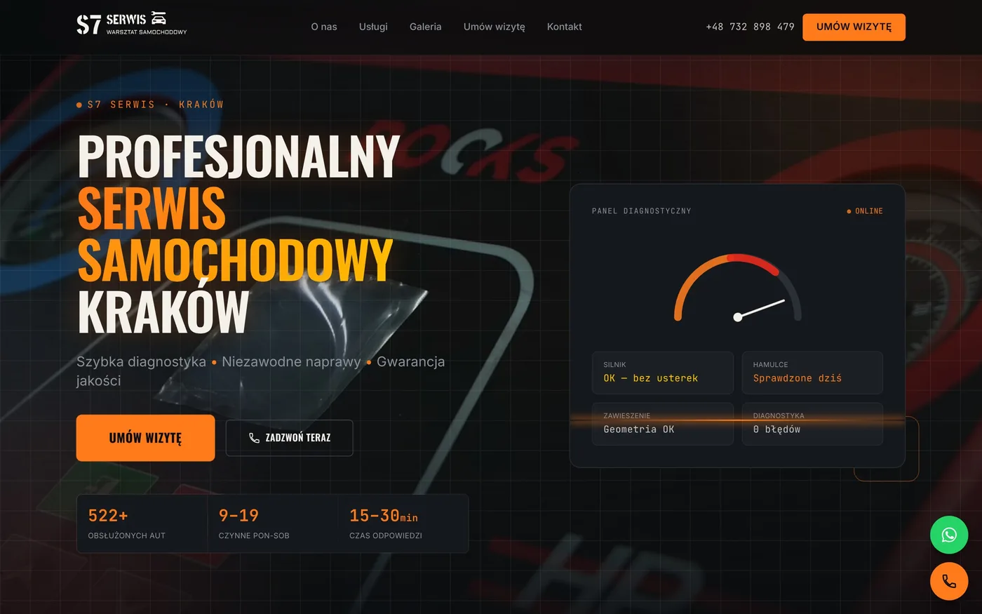 S7 Serwis website